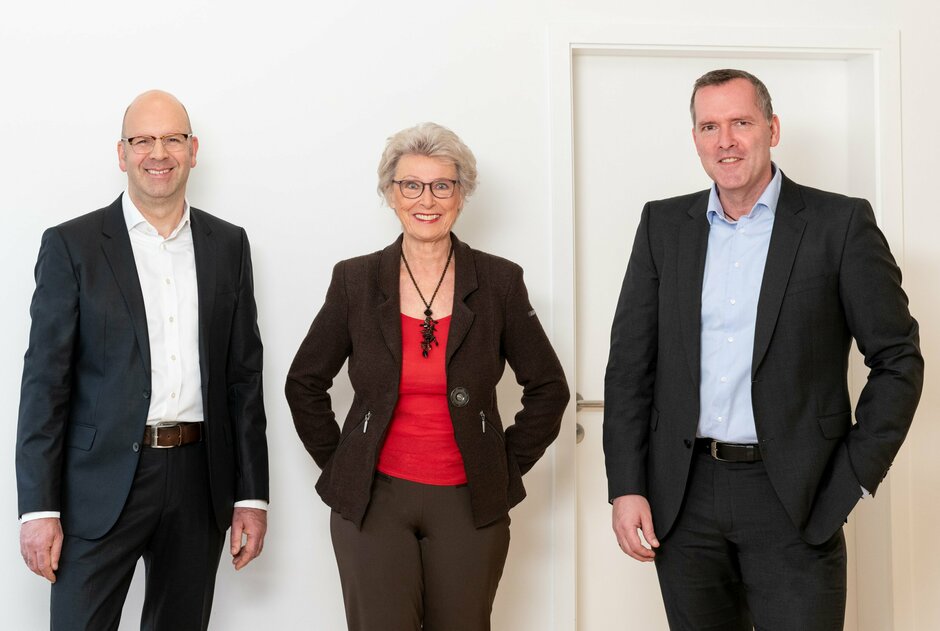 Die Partner der Kanzlei. Axel Brenner, Eleonore Steilen, Christian Mester Steilen, 